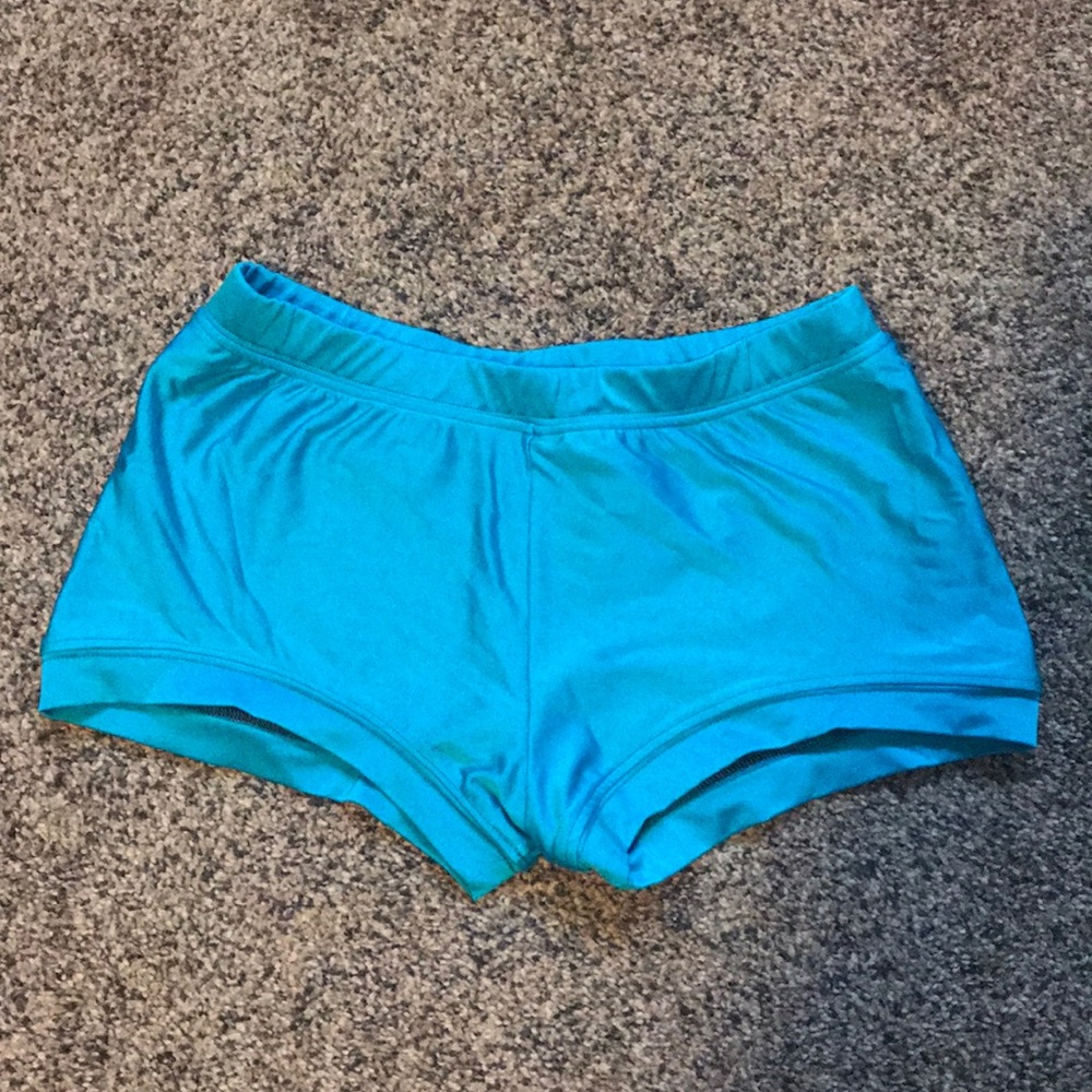 Blue Frontline Spandex Booty Shorts